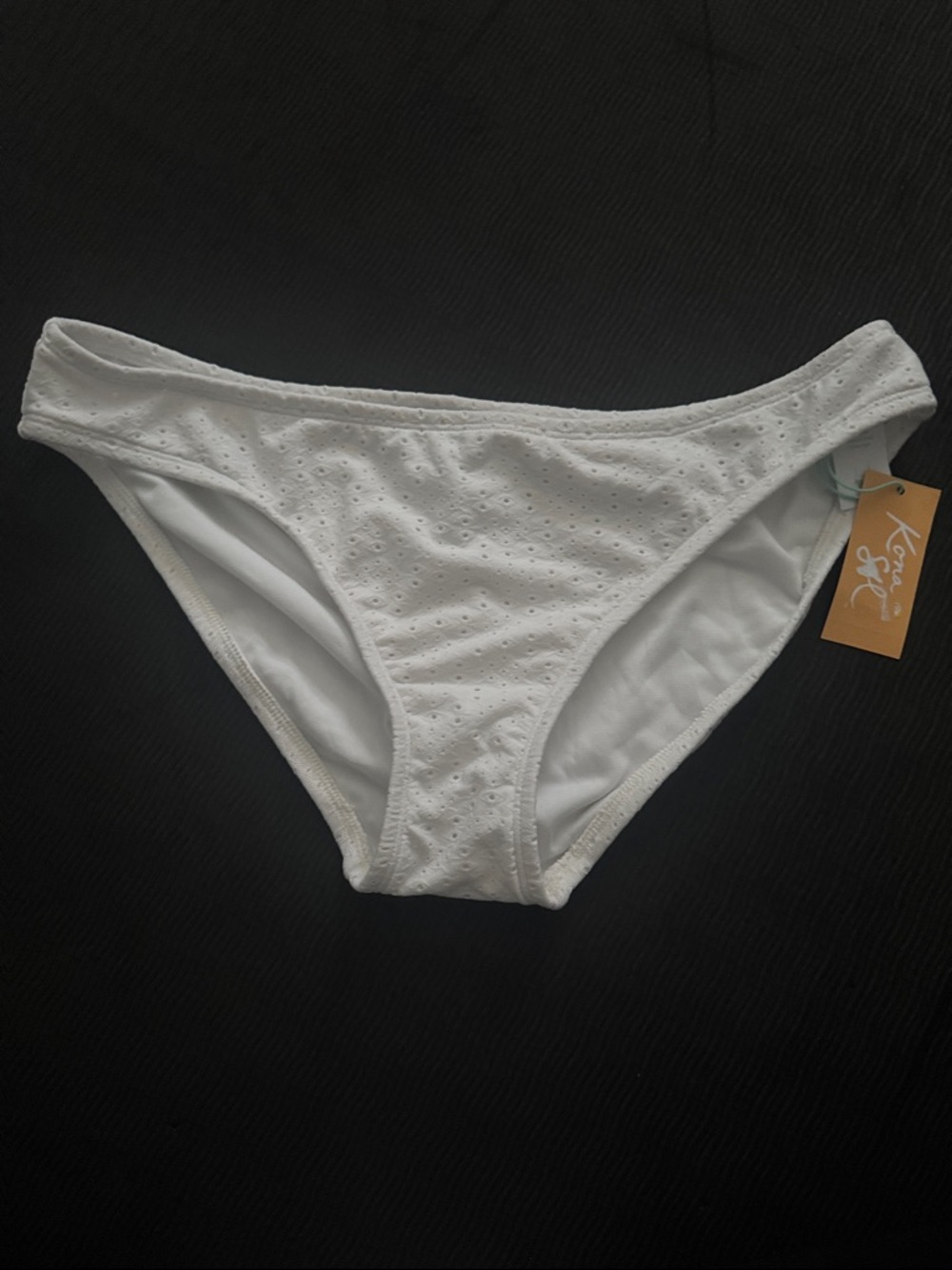 Kona Sol White Eyelet Bikini Bottoms